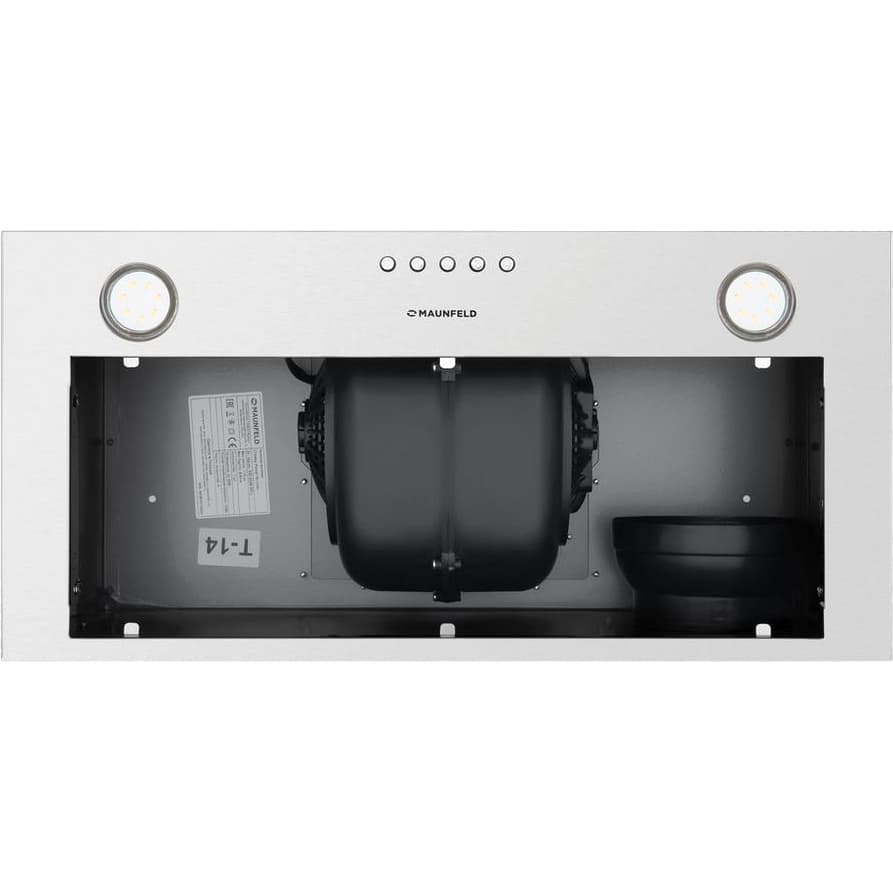 ВЫТЯЖКА MAUNFELD CROSBY POWER 60 INOX/ Тип: встраиваемая Цвет: нержавеющая сталь Управление: кнопочное Ширина, мм: 600 Полная потребляемая мощность, Вт: 350 Количество скоростей: 3 Максимальная производительность, м3/ч: 1050 Диаметр воздуховода, мм: 120 Площадь кухни: до 35 м2 Уровень шума, Дб: 51,5 Освещение, Вт: светодиодное 2х3 В комплекте: инструкция на русском языке В опции: Фильтр угольный CF172С-2шт, нержавеющая сталь