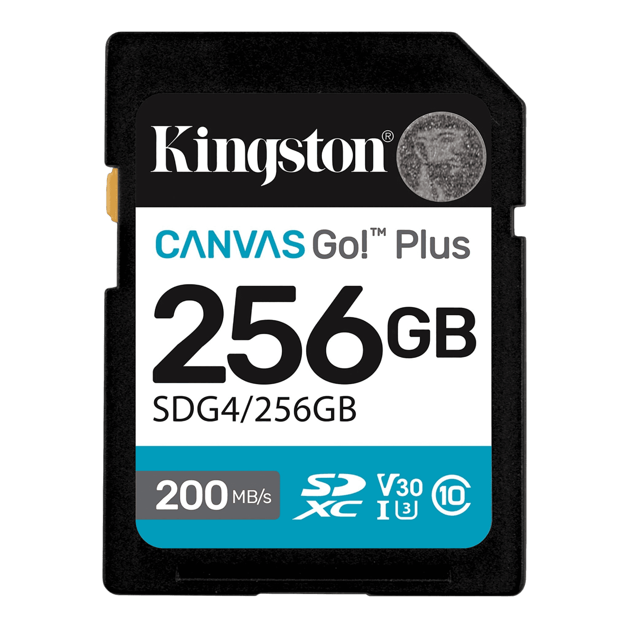 Карта памяти/ Kingston 256GB SDXC Canvas Go Plus Gen4 200MB/s C10 UHS-I U3 V30