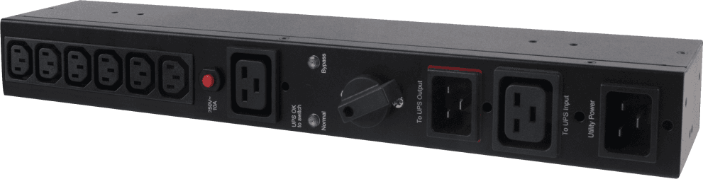 CyberPower MBP20HVIEC6 Байпас 1кВа – 3кВа; 1U; IEC C13 x 6; IEC C19 x 1; (ШхВхГ) 433 x 51 x 76; 1,3кг