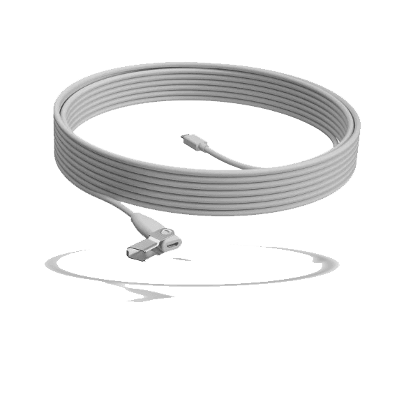 Кабель/ Accessory Logitech ,Rally Mic Pod ext Cable, Off-White