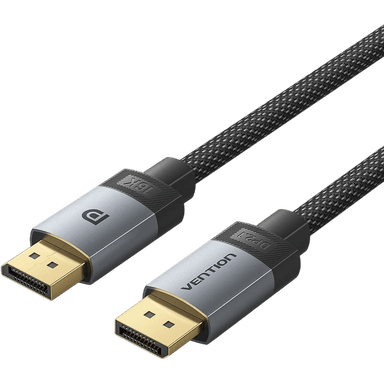 Кабель Vention DisplayPort v2.1 20M/20M - 1,5м Тканевая оплетка