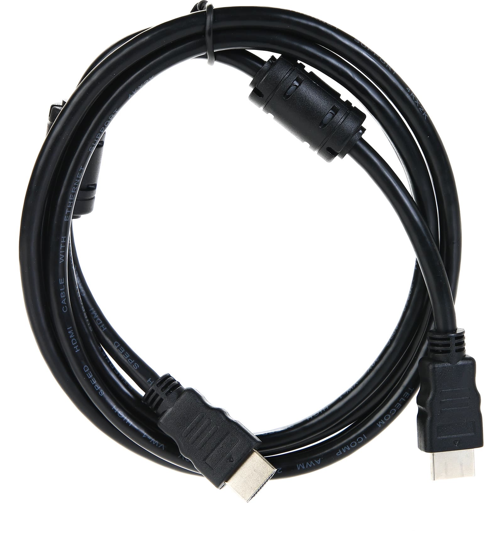 Кабель/ Кабель HDMI-19M --- HDMI-19M ver 2.0+3D/Ethernet,2 фильтра 2m Telecom <TCG200F-2M>