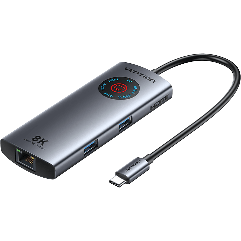 Мультифункциональный хаб Vention USB-C 6 в 1 HDMI 8K