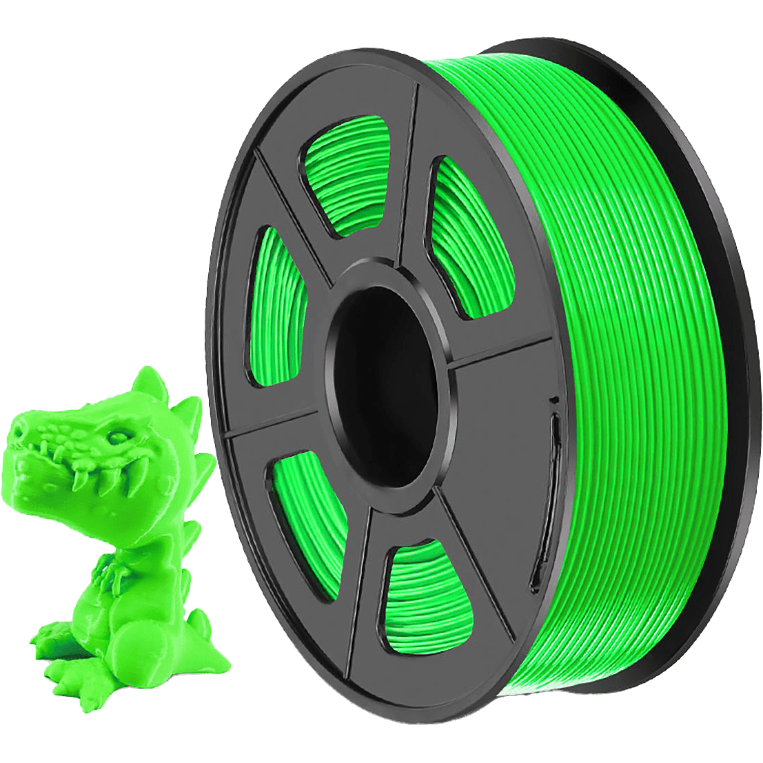 -/ Филамент NVPRINT PLA Noctilucent (Glow In the Dark) Green для 3D печати диаметр 1.75мм длина 330 метров масса 1 кг