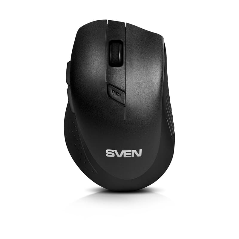 SVEN Мышь беспроводная RX-425W чёрная (5+1кл. 800-1600DPI, блист)