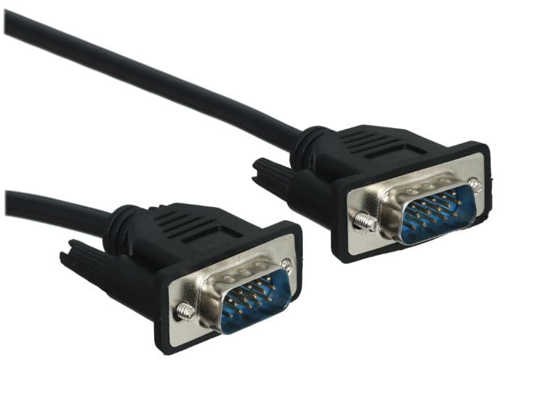 Кабель/ Кабель GoPower VGA (m)-VGA (m) 1,8м ПВХ черный Premium Zip-Lock c подвесом (1/100)
