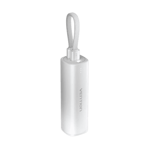 Power Bank Vention 5000mAh(USB-C + Lightning) 20W Серо-белый, шт.