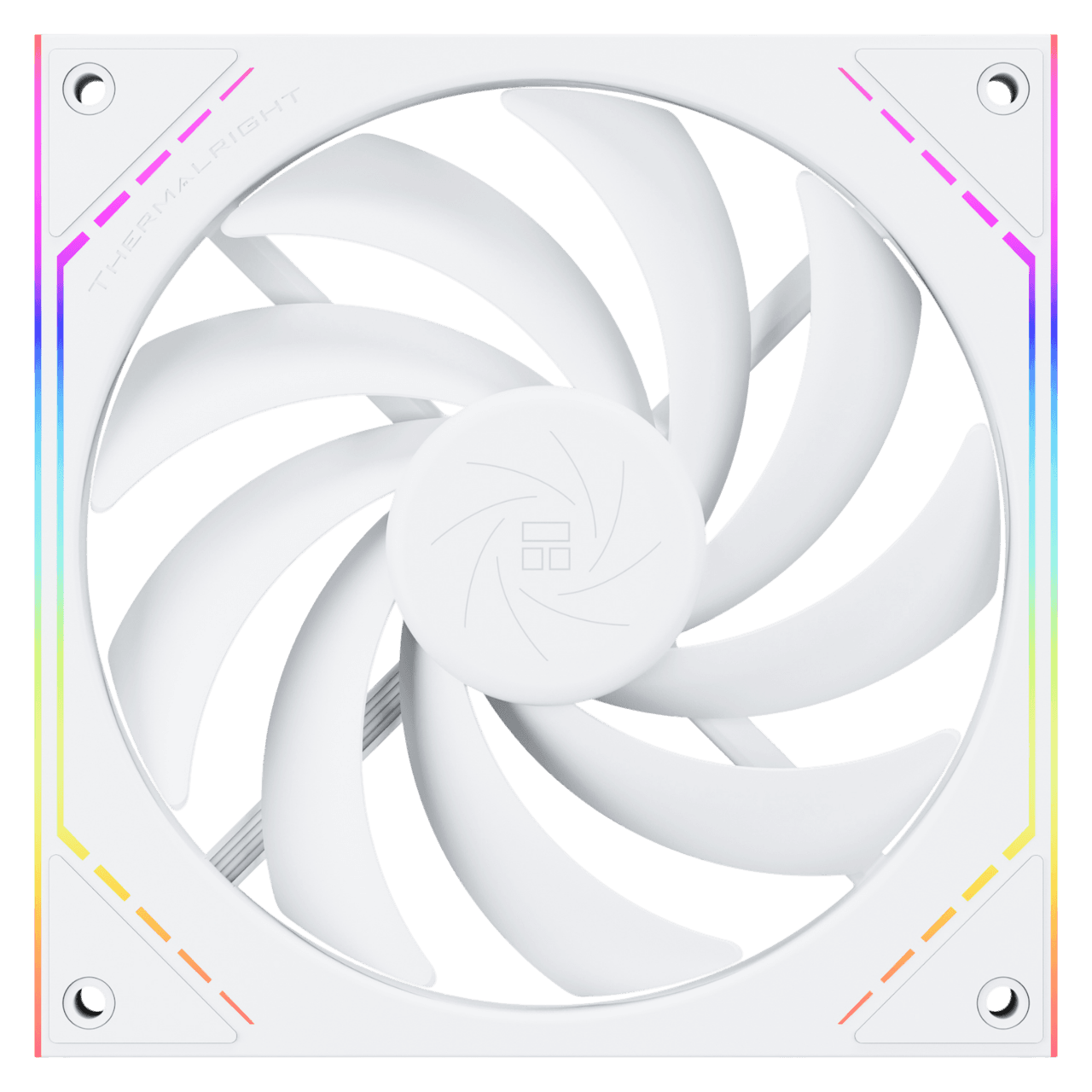 Кулер для корпуса/ Case Cooler Thermalright TL-M14W (140x144x25mm, 4-pin PWM, ARGB, 88.75CFM, 23.7dBA, 1500RPM, White)