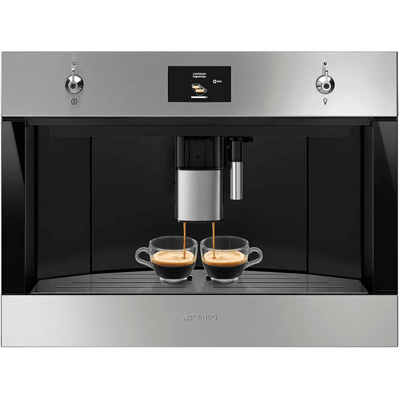 Кофемашина Smeg/ SMEG CMS4303XRU Автоматическая кофемашина, 60 см, высота 45 см, нержавеющая сталь, обработка против отпечатков пальцев
