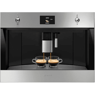 Кофемашина Smeg/ SMEG CMS4303XRU Автоматическая кофемашина, 60 см, высота 45 см, нержавеющая сталь, обработка против отпечатков пальцев