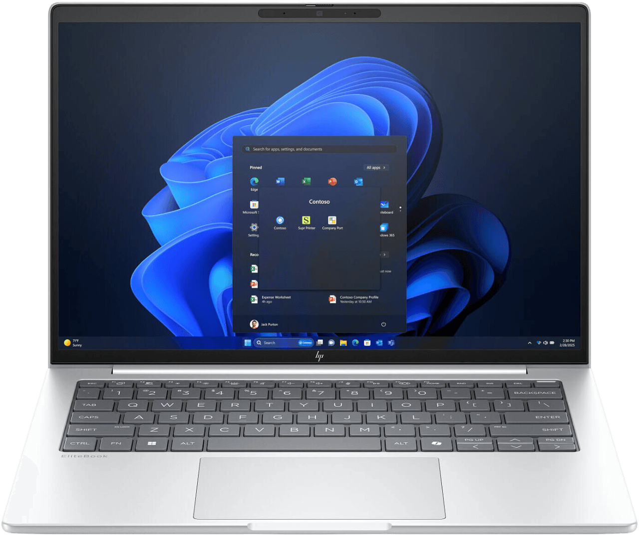 Ноутбук HP EliteBook 8Gi 14 AI/14"/IPS/Intel Core Ultra 5 228V/32768Mb/512Gb SSD/Intel Arc Graphics 130V/DOS/серебристый/1.46kg