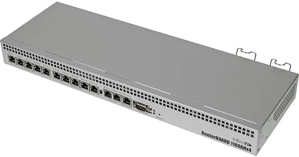 Маршрутизатор/ RB1100AHx4 Powerful 1U rackmount router with 13x Gigabit Ethernet ports