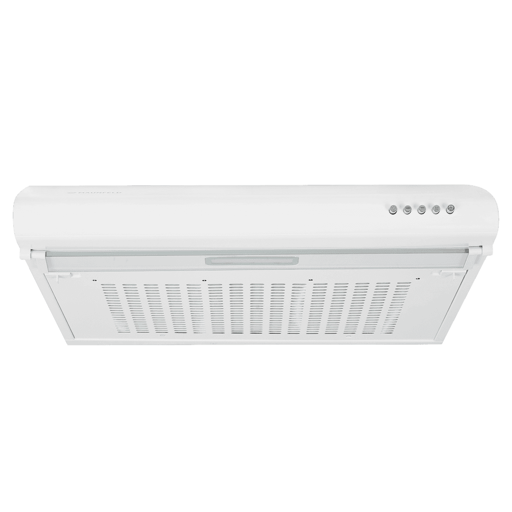ВЫТЯЖКА MAUNFELD MPC 60 БЕЛЫЙ/ Подвесная вытяжка, 60см, 3 скорости, 430 м3/ч, LED освещение, цвет: белый, (угольный фильтр CF152A приобретается отдельно)