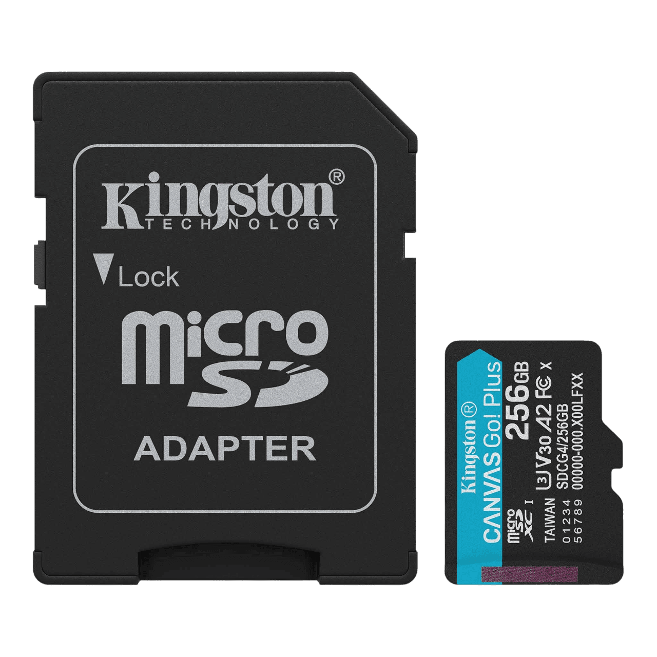 Карта памяти Kingston 256GB microSDXC Canvas Go Plus Gen4 200MB/s A2 U3 V30 Card + ADP/ Kingston 256GB microSDXC Canvas Go Plus Gen4 200MB/s A2 U3 V30 Card + ADP