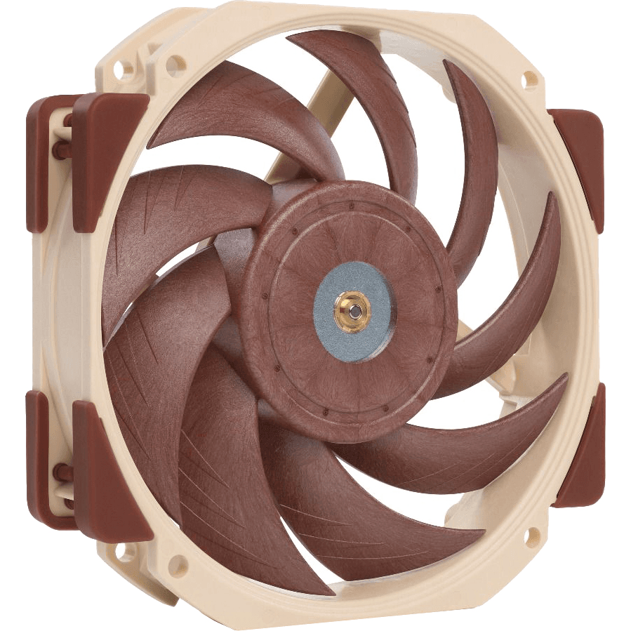 Кулер для корпуса/ Case Cooler Noctua NF-A12x25r PWM (120x120x25mm, 4-pin PWM, 60.1CFM, 22.6dBA, 2000RPM, Beige/Brown)