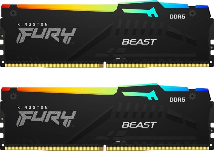 Память оперативная/ Kingston 16GB 6000MT/s DDR5 CL36 DIMM (Kit of 2) FURY Beast RGB EXPO