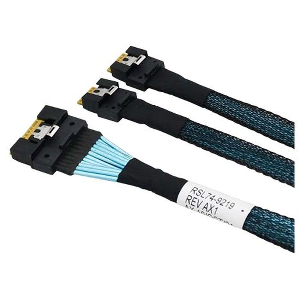 LR-LINK <LRSF5454(8i/4i)-0.8M> Кабель SFF-8654 (x8)->2xSFF-8654 0.8м
