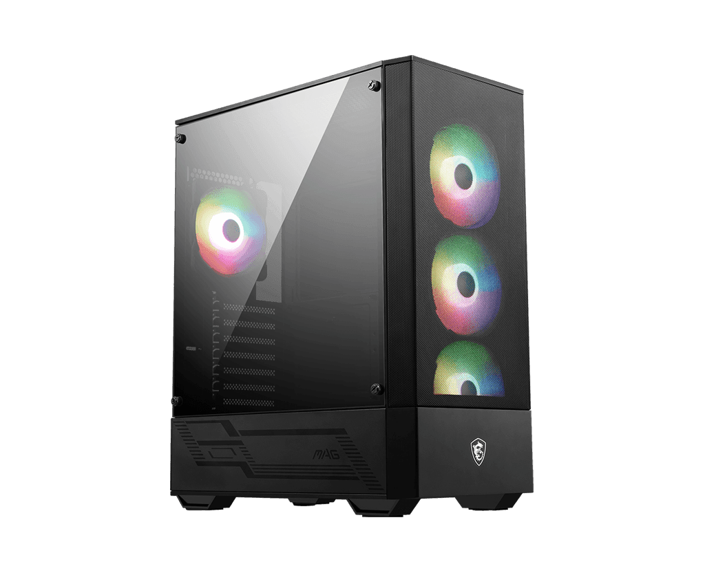 Корпус ПК без блока питания/ Case MSI MAG FORGE 112R, Midi-Tower, TG, 4x120mm ARGB, 2xUSB 3.2, ATX, mATX, mITX Black