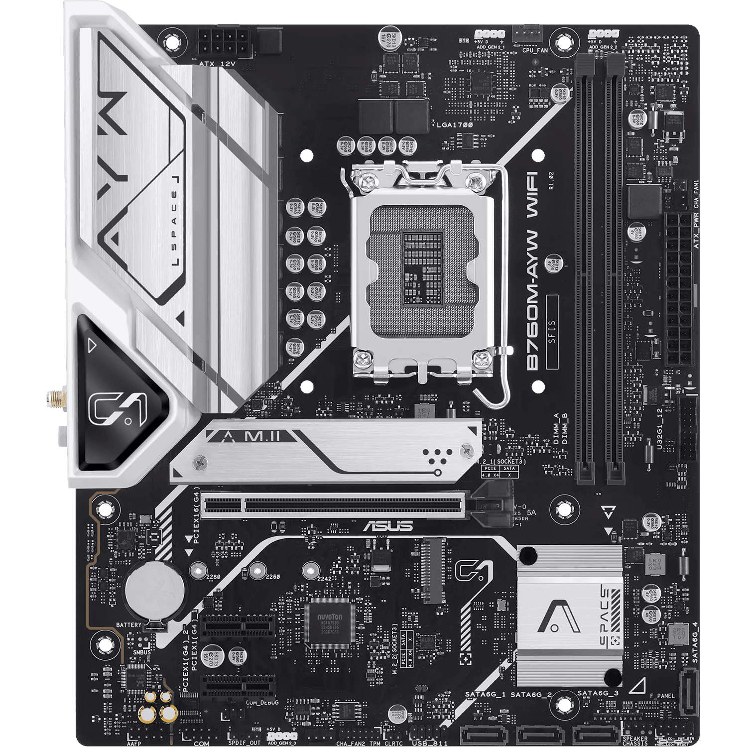 Материнская плата ASUS B760M-AYW WIFI-SI