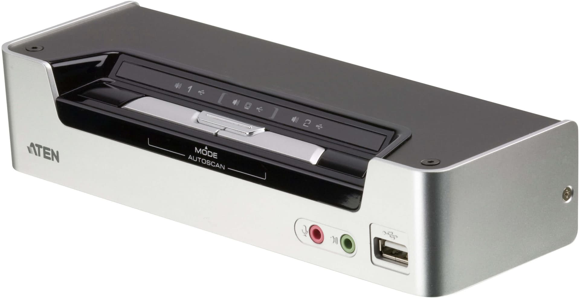 Переключатель, электрон., KVM+Audio+USB 2.0, 1 user USB+HDMI => 2 cpu USB+HDMI, соШнур. USB 2х1.8м., настол., исп.стандарт, без OSD, некаскад../ CUBIQ 2 PORT HDMI KVMP SWITCH W/1.8M