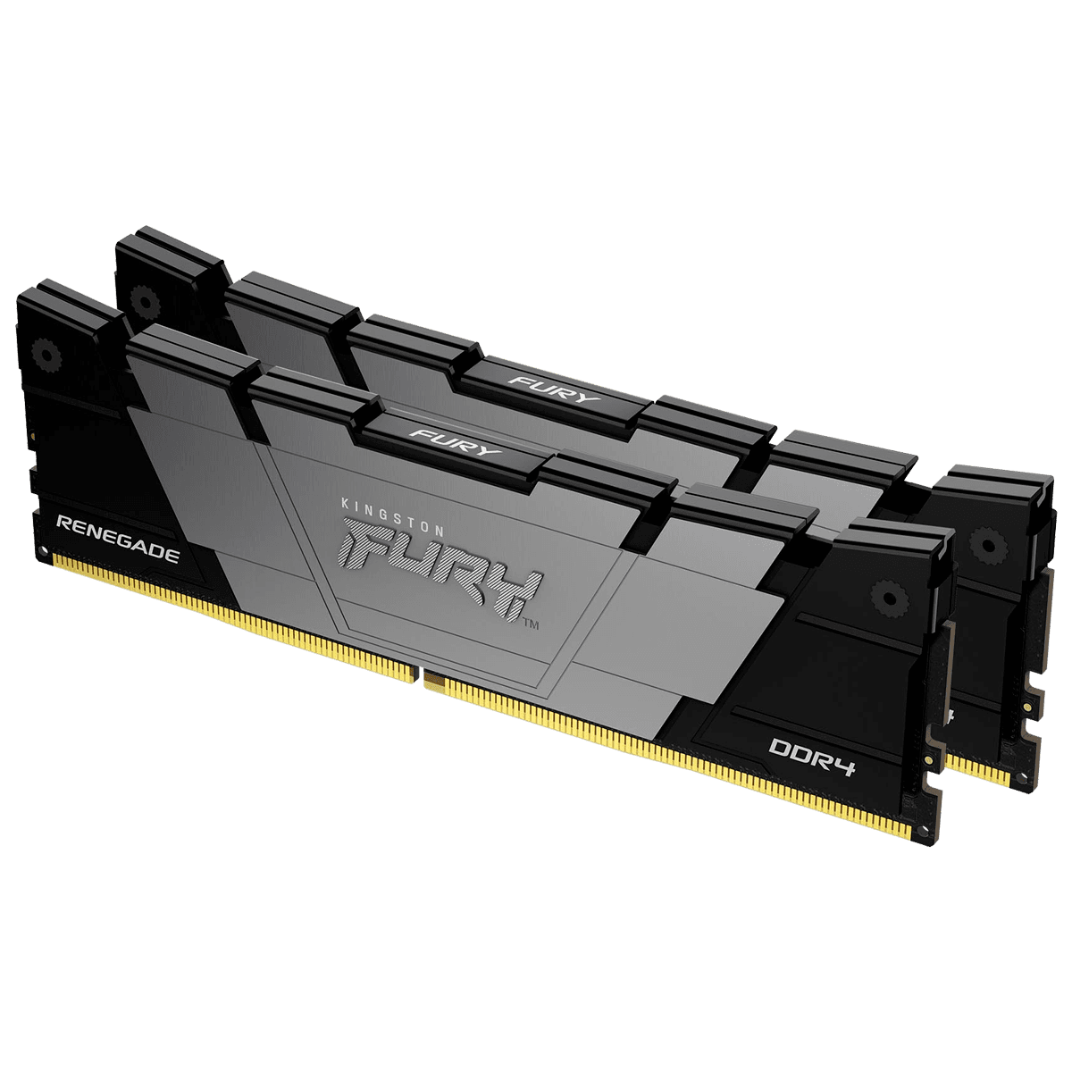 Память оперативная/ Kingston 16GB 3200MT/s DDR4 CL16 DIMM (Kit of 2) FURY Renegade Black