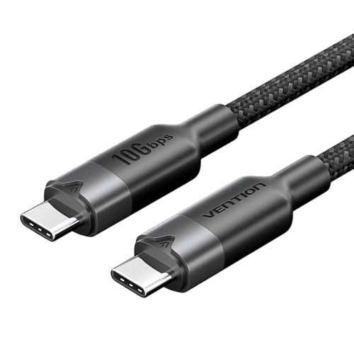 Кабель Vention USB 3.2 Gen2 CM/CM - 1м. Черный 5А PD100W, шт.