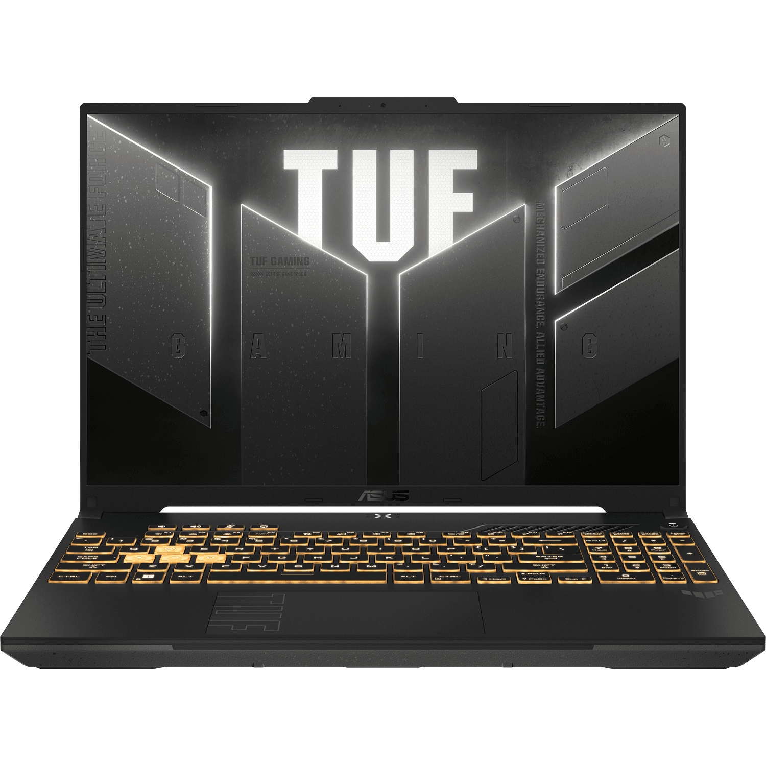 Ноутбук/ ASUS TUF F16 FX607VU-RL061 16"(1920x1200 (матовый, 144Hz) IPS)/Intel Core 5 210H(2.2Ghz)/16384Mb/512PCISSDGb/noDVD/Ext:nVidia GeForce RTX4050(6144Mb)/Cam/BT/WiFi/56WHr/war 1y/2.2kg/Mecha Gray/DOS