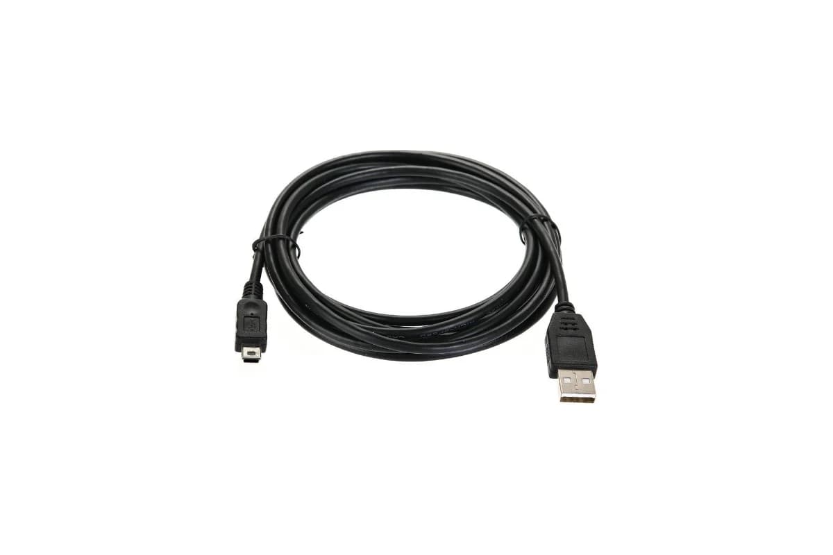 Кабель/ Кабель USB 2.0 A-->mini-B 5P (3,0м) чёрный, Telecom <TC6911BK-3.0M>