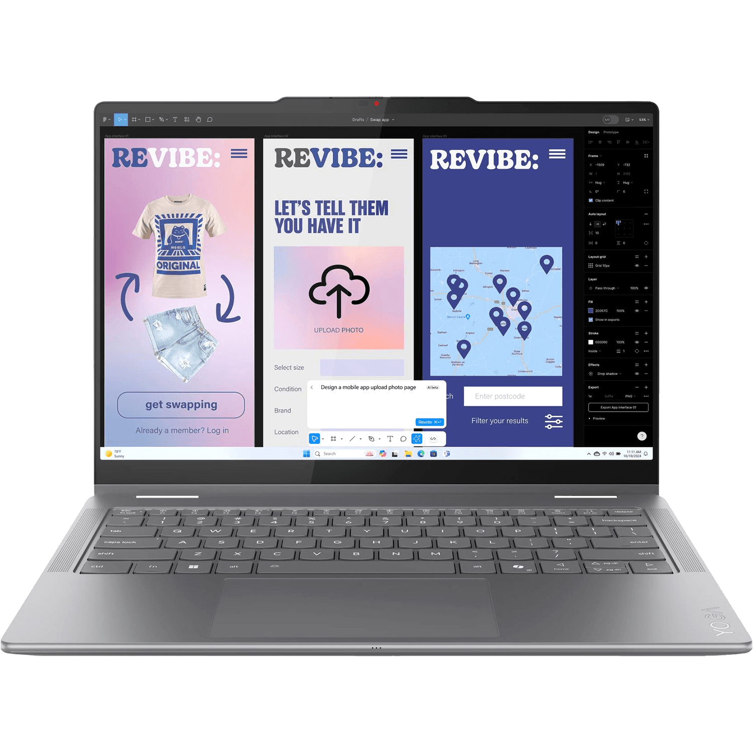 Ноутбук Lenovo Yoga 7 2-in-1 14ILL10 Luna Grey (83JQ00D0SA)