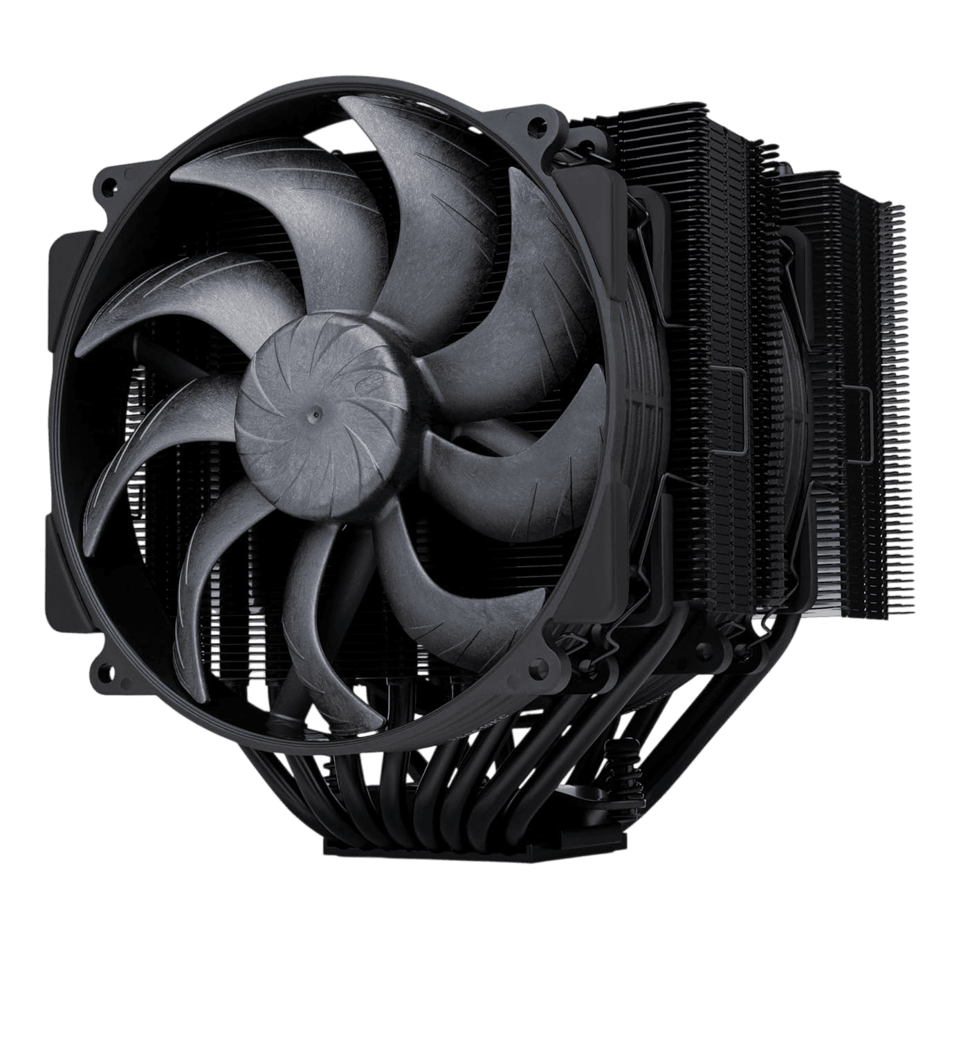 Кулер для процессора/ CPU Cooler Noctua NH-D15 G2 chromax.black (228W, 4-pin PWM, 168mm, Al/Cu, 8x6mm, 2x140mm, 91.5CFM, 24.8dBA, 1500RPM, S: 1851/1700/1200/115X, AM5/AM4, Black)