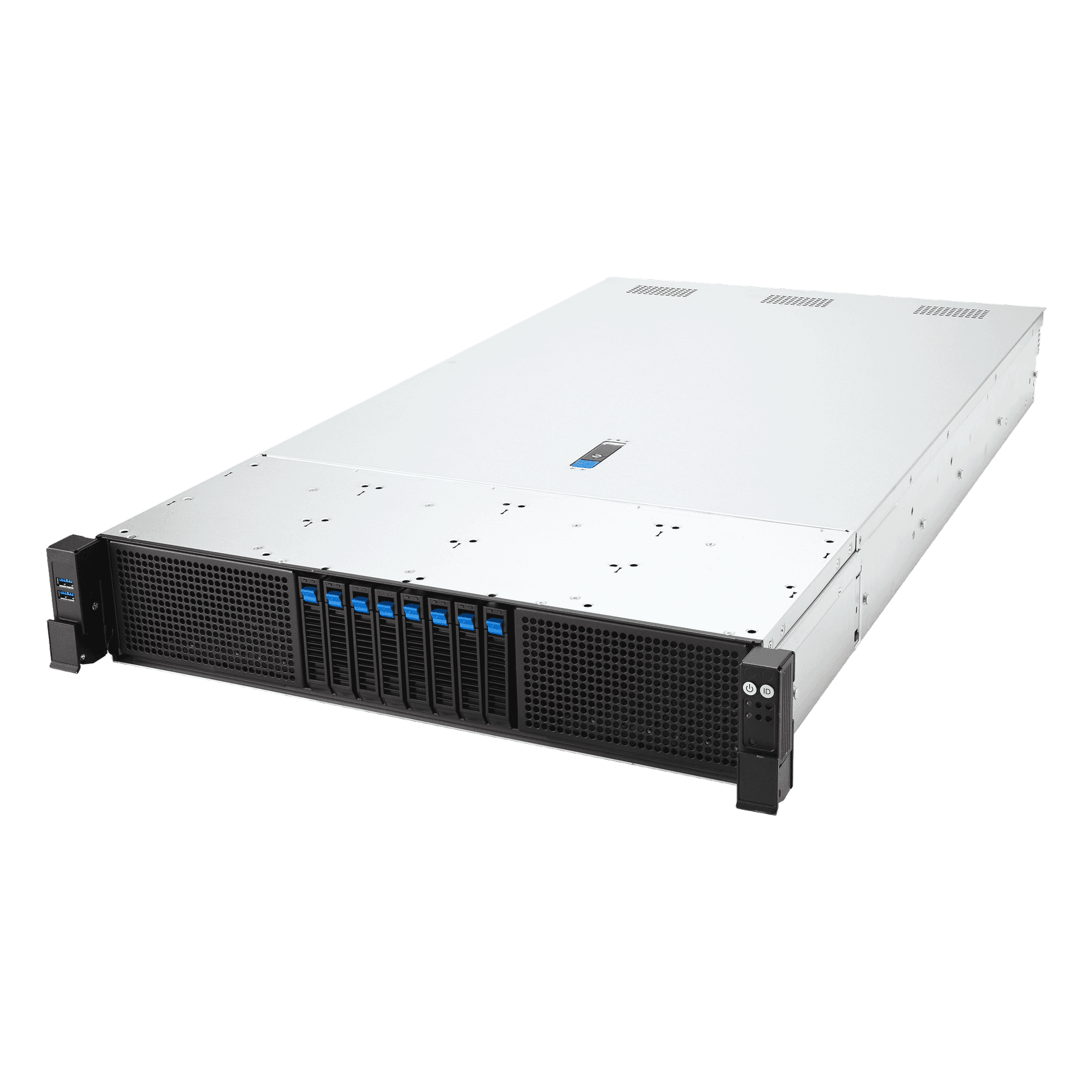 Серверная платформа/ ASUS RS720-E12-RS8G, 2U, 2x LGA 4710, 32x DDR5 6400, 8 x 2.5" hsb 8x SATA/SAS*/NVMe, 8x PCIe slots* + 2x OCP3.0*, 2x m.2 2280/2260, no LAN, 1+1 3200W