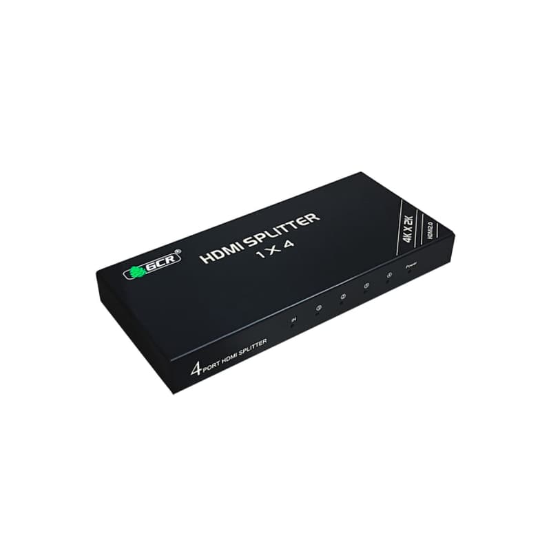 GCR Разветвитель HDMI 2.0, 1 на 4 выхода, 4К60Hz с функцией масштабирования Scaler, HDCP 2.3