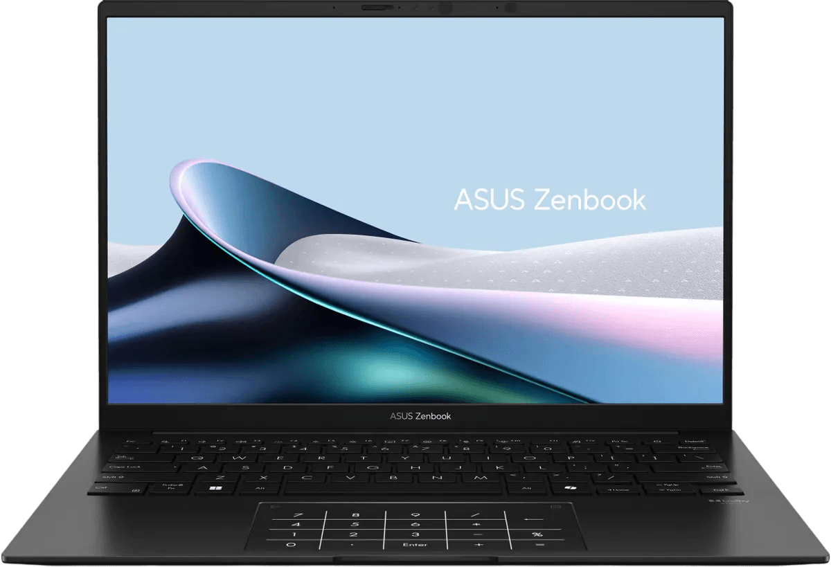 Ноутбук/ ASUS UM3406GA-QD118 14"(1920x1200 OLED 16:10)/AMD Ryzen AI 5 430(2Ghz)/16384Mb/1024SSDGb/noDVD/Int:AMD Radeon/Cam/BT/WiFi/75WHr/war 1y/1.2kg/Jade Black/DOS + NumberPad; алюм корп; чехол