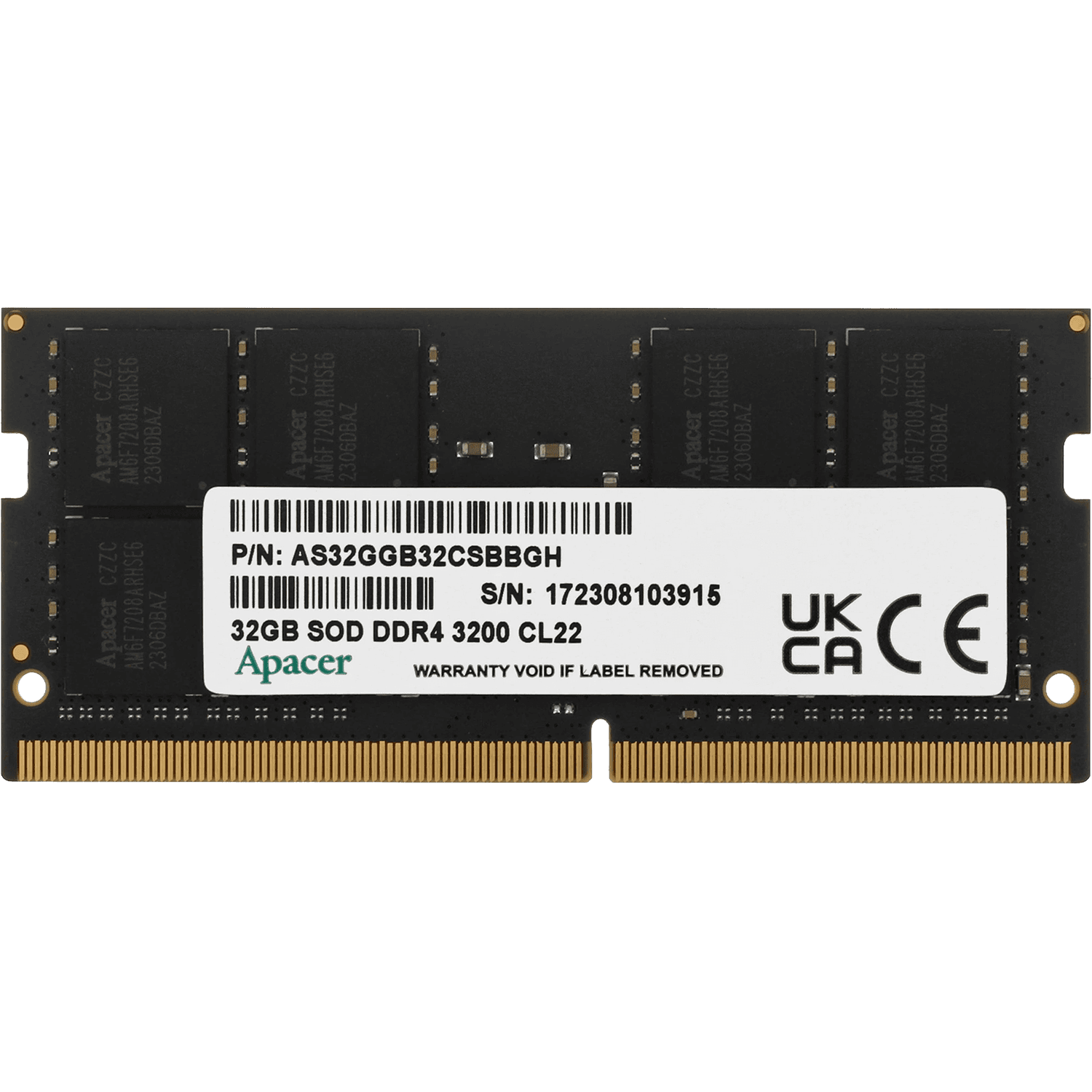 Модуль памяти для ноутбука APACER SODIMM 32GB DDR4-3200 ES32G21PSI