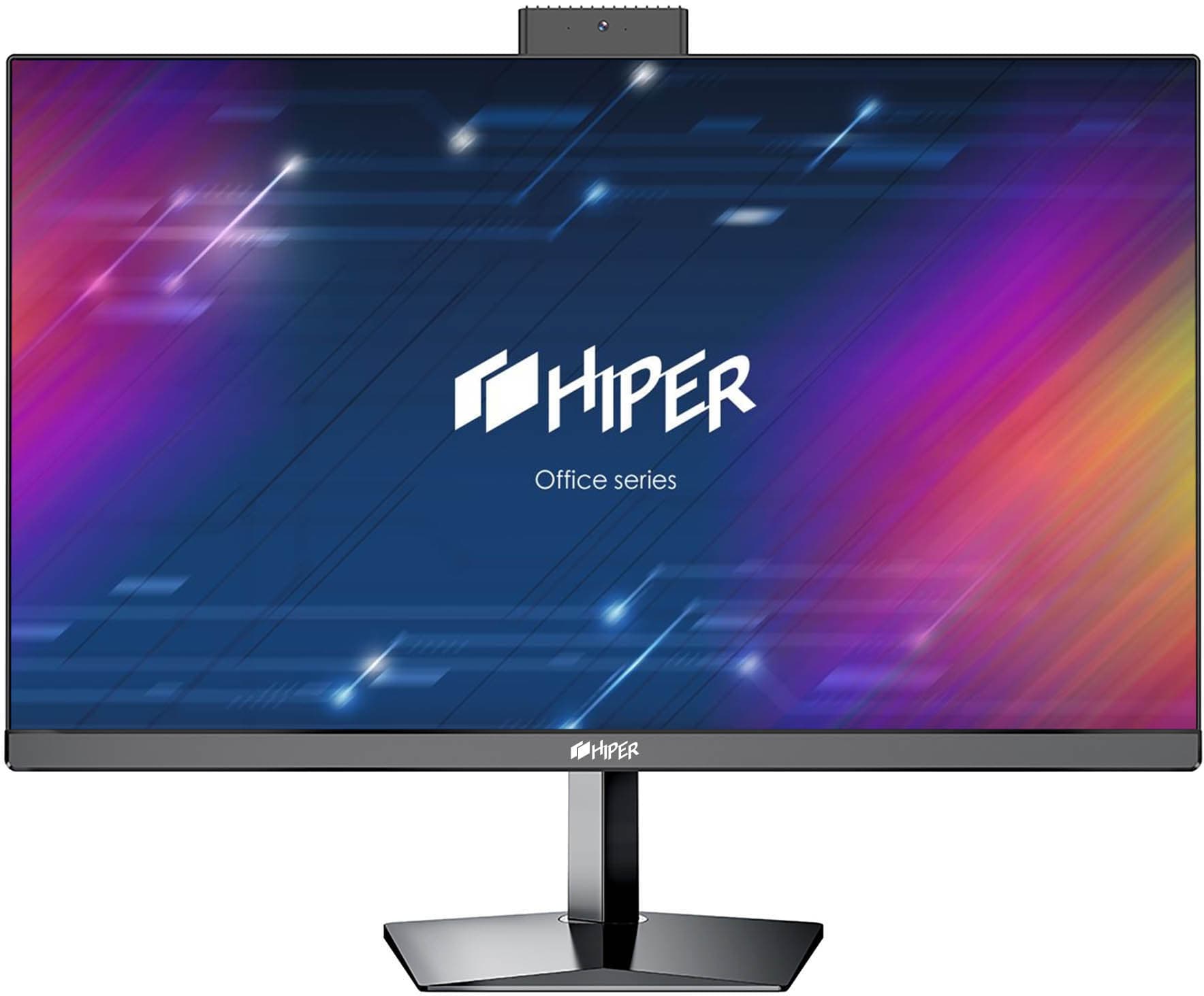 платформа моноблока/ AIO HIPER Office HO-D3-H510-B, 27''display IPS (1920x1080), Intel H510, no CPU, no RAM(DDR4 SO-DIMM 2400 MHz-2933 MHz), no HDD, no ODD, 1*HDMI, 1*DP, 4*USB3.2 gen1, 2*USB2.0, 1*RJ45 Gigabit LAN, AUDIO IN/OUT, webcam 3.0M + Mic, WiFi+BT, 120W ext. PSU, Black