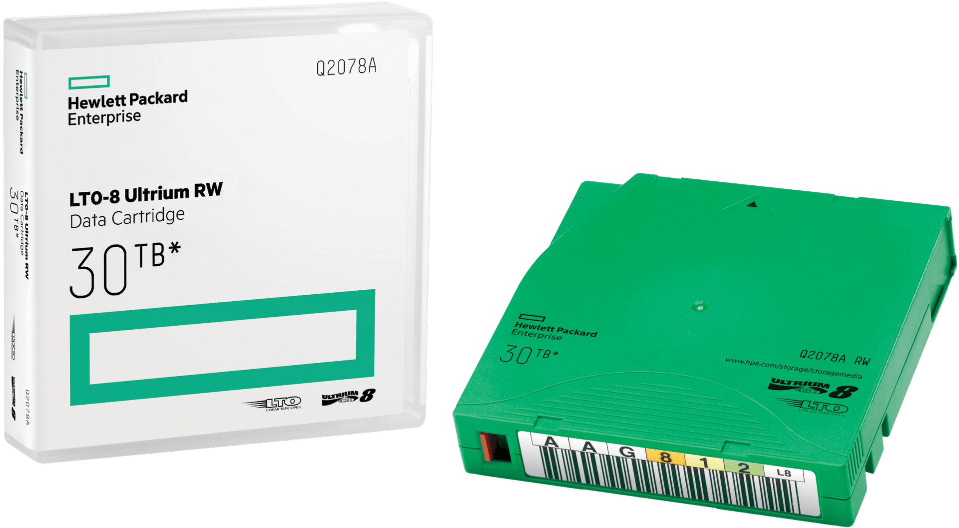 Картриджи/ HPE LTO-8 30TB RW Non Cust Lbl 20 Crtg