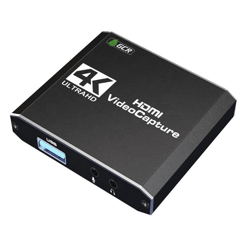 GCR Адаптер видео-аудио захвата HDMI сигнала + звук, HDMI 2.0 to HDMI 2.0+USB 3.0, 2хAudio, 4K/60Hz