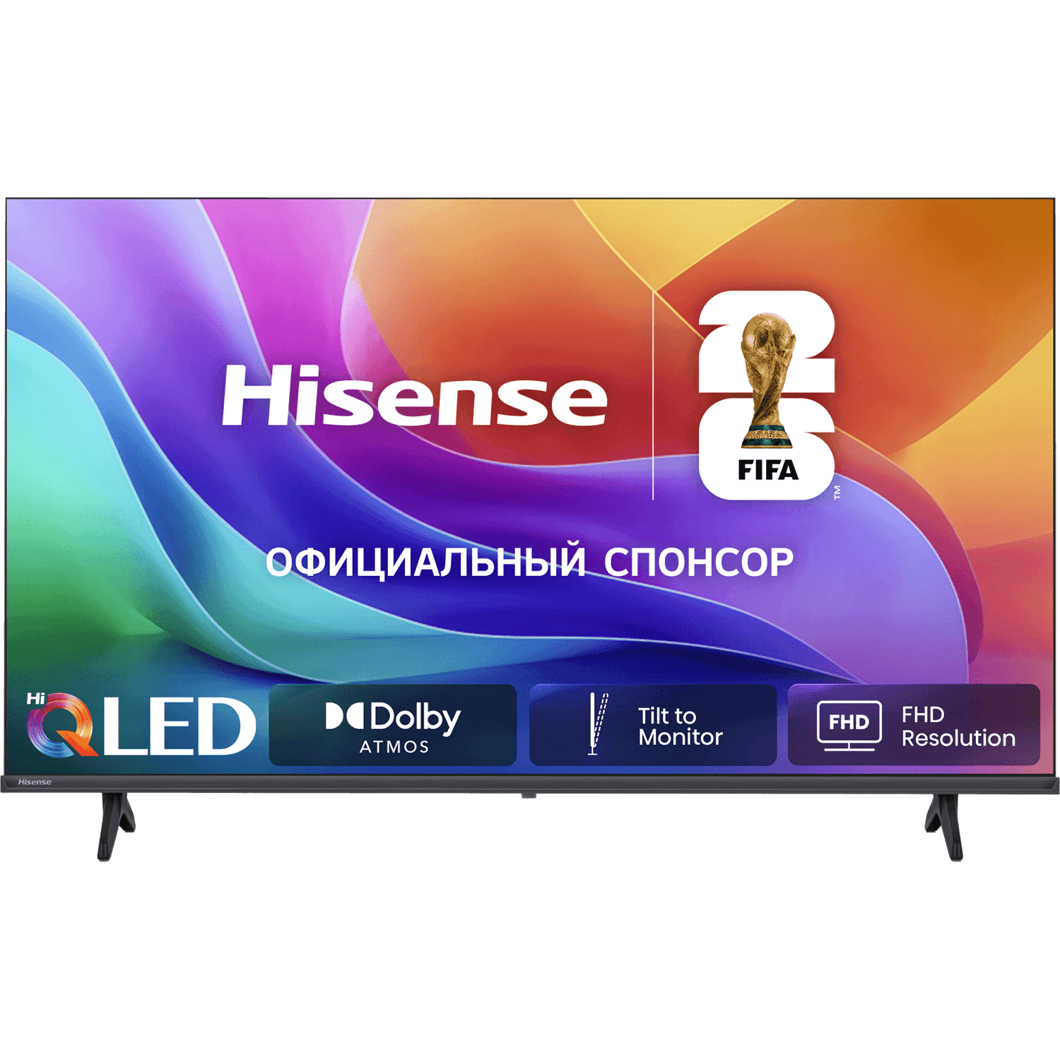 Телевизор ЖК 32'' Hisense/ 32", Full HD, ADS, QLED & DLED, SMART TV (HomeOS U9), DVB-T2/C/S2, 2х7W, Game Mode, 250 nits,1200:1, CI+(1.4), 2HDMI, 1USB, Black, 2026