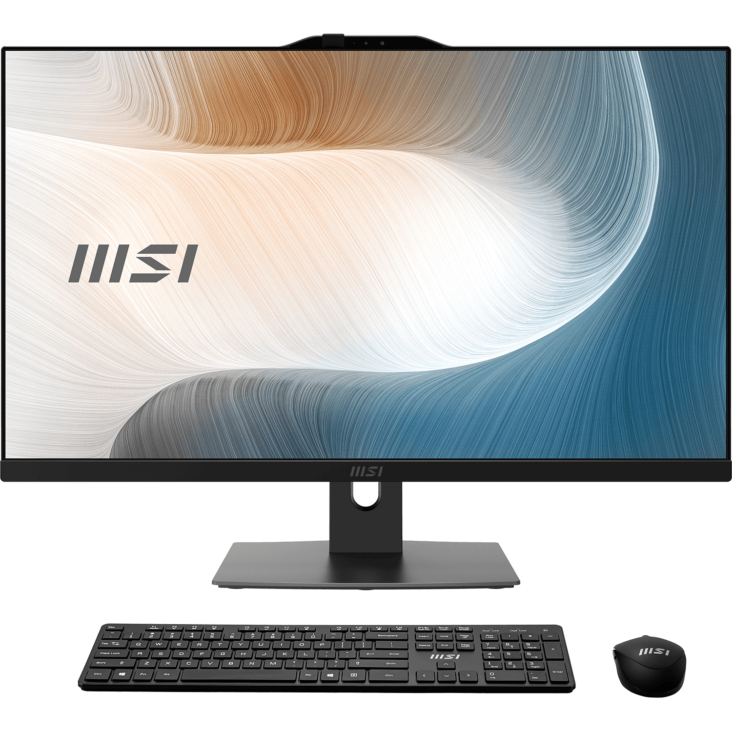 Моноблок/ MSI Modern AM272P 1M-680RU 27"(1920x1080 IPS)/Intel Core 5 120U(1.4Ghz)/16384Mb/512PCISSDGb/noDVD/Int:Intel® Graphics/Cam/BT/WiFi/-/war 1y/7.5kg/Black/Win11Pro + Wireless KB+M