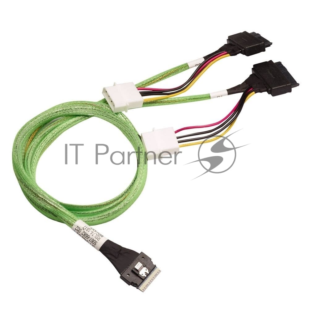 Кабель ACD-60005-ZC Slimline SASx8 (SFF8654) -to- 2x U.2 Direct, 1M, (аналог Broadcom 05-60005-00) 80