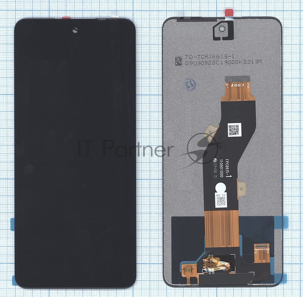 Дисплей для Tecno Spark Go 2024 (BG6) в сборе с тачскрином черный