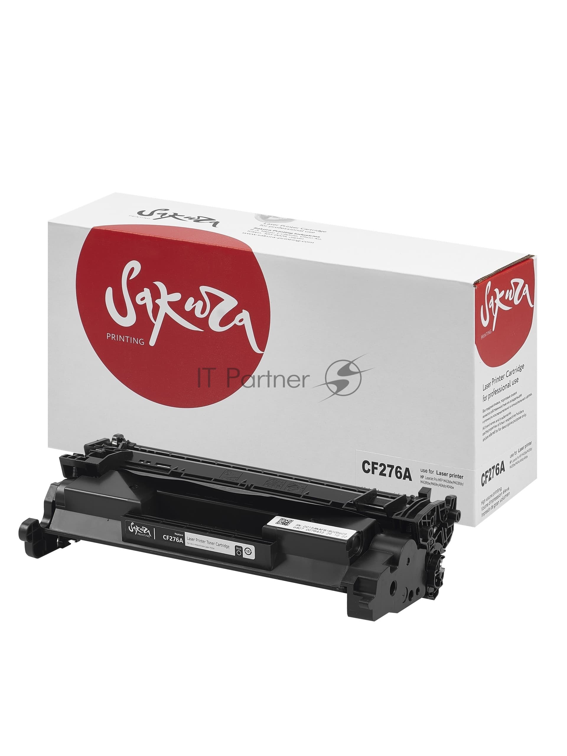 Картридж лазерный Sakura CF276A (76A) для HP, черный, 3000 к.