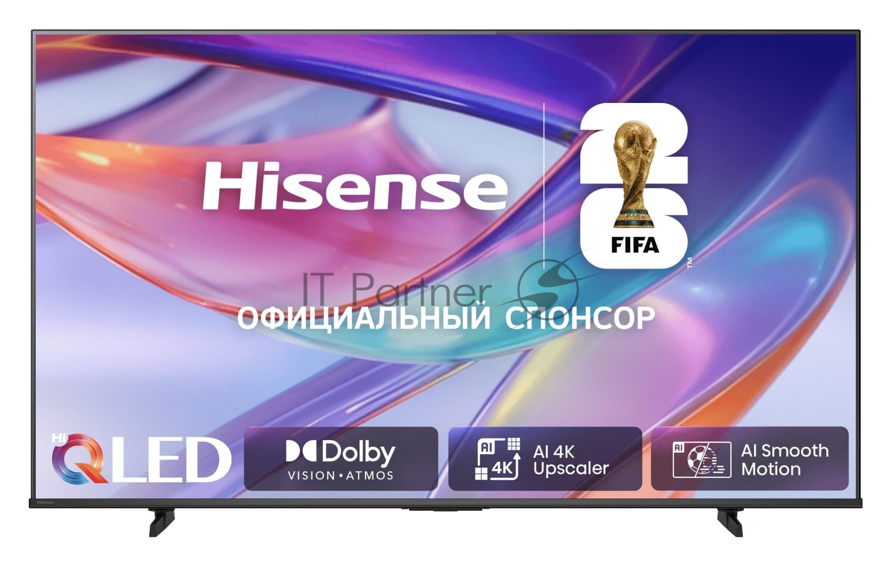 Телевизор Hisense 55" 55E7S черный QLED/DLED 4K UHD 60Hz Smart TV 3GB/16GB