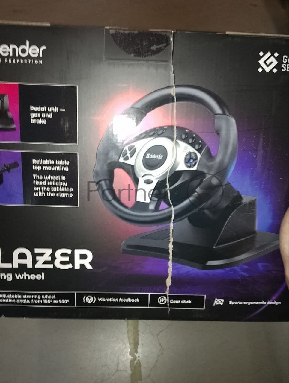 (Поврежденная упаковка) Игровой руль DEFENDER Glazer