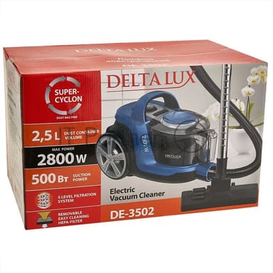 Пылесос DELTA LUX DE-3502 синий