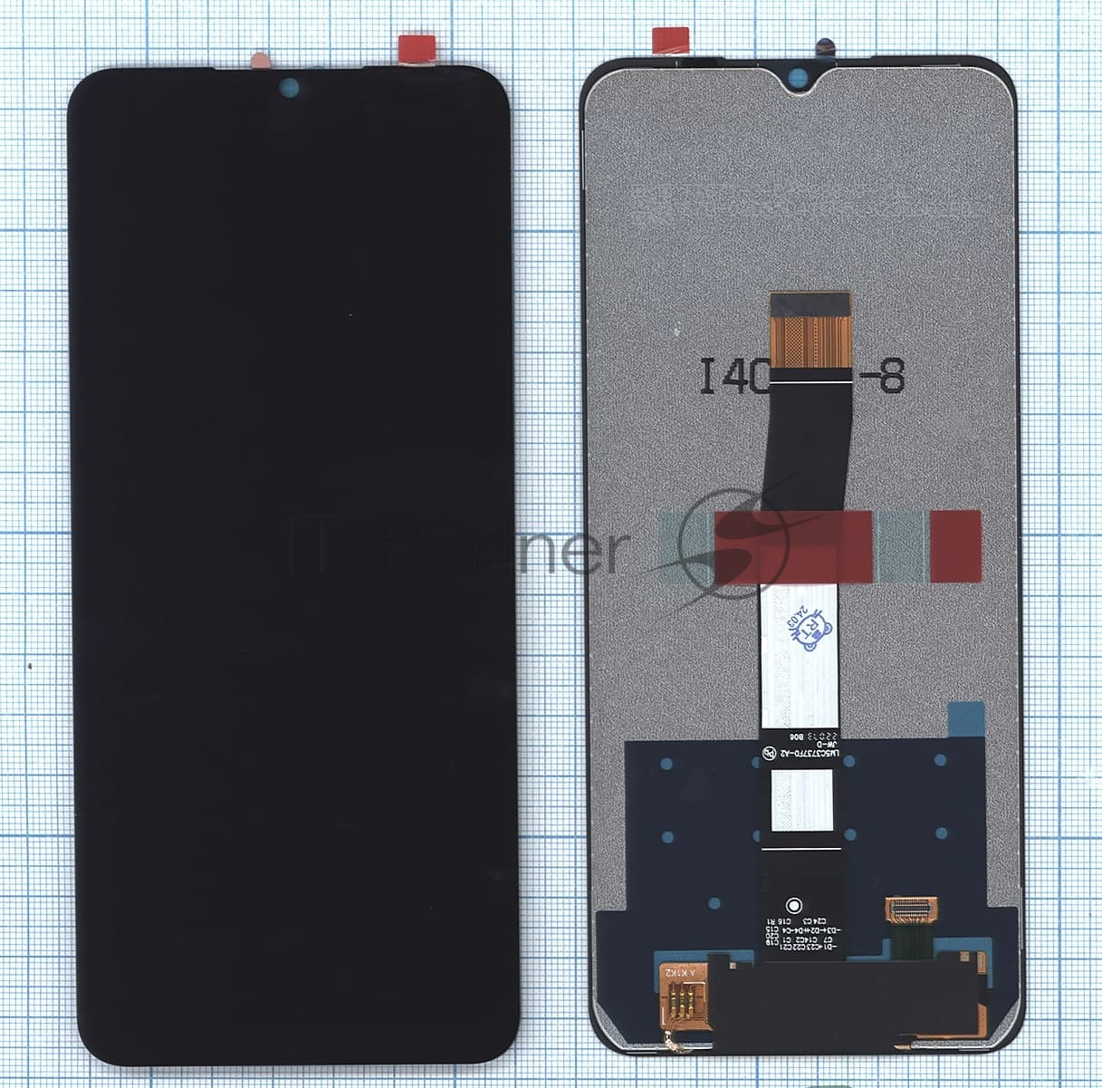 Дисплей (модуль) для Xiaomi Redmi 10C, Poco C40 сборе с тачскрином черный