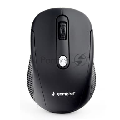 Мышь беспроводная Gembird MUSW-420 черный, 1600 dpi, радиоканал, USB, кнопки - 4
