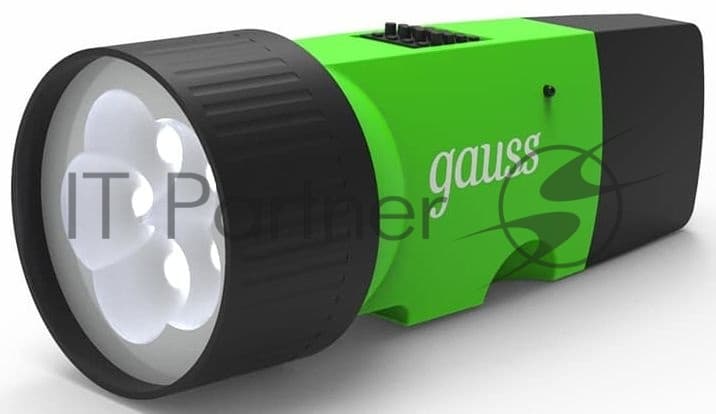 Фонарь ручной модель Gauss GFL103 1W 40lm NI-MH 250mAh LED 1/12/72