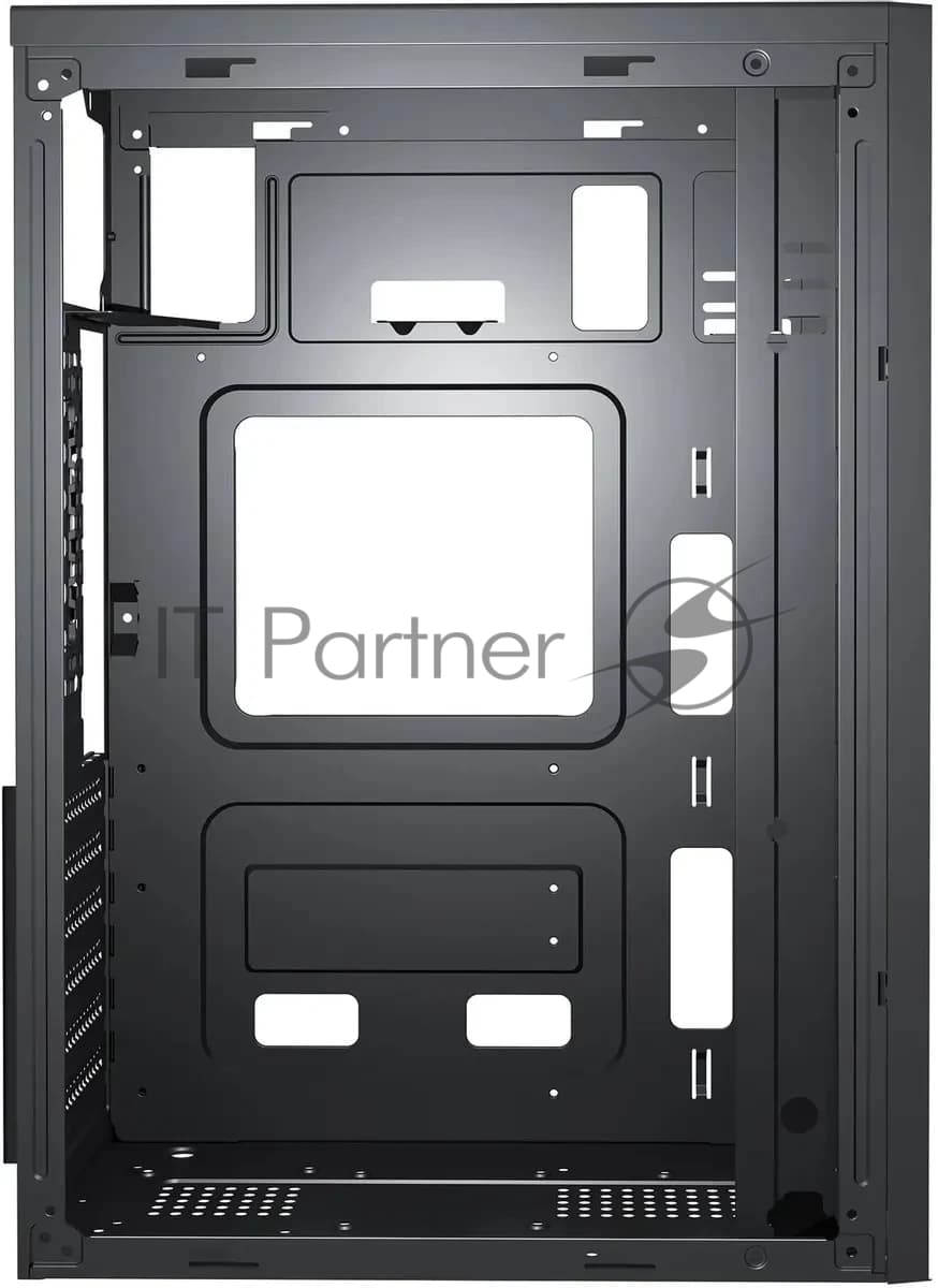 Корпус KingPrice KPCC-MD203 черный без БП ATX 1x80mm 3x120mm 2xUSB2.0 audio