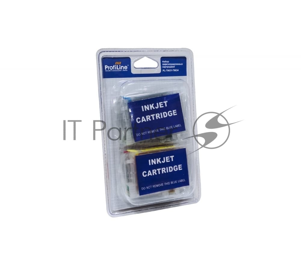 Перезаправляемые картриджи T0731N-T0734N для Epson Stylus CX3900/CX3905/CX4900/CX4905/CX5500/CX5501/CX5505/CX5510/CX5600/CX5900/CX6900F/CX7300/CX7310/CX8300/CX9300F/C79/C90/C92/C110/TX200/TX209/TX210/TX219 заправл 4*12 мл с чипом водн ProfiLine